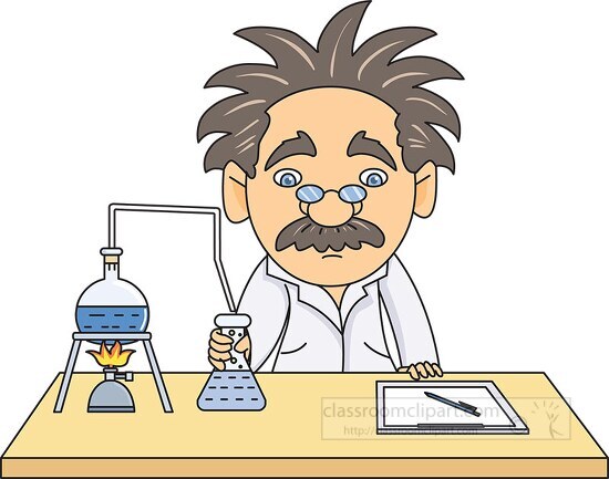 scientist working on chemistry experiment