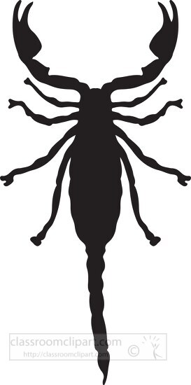 scorpion silhouette clipart