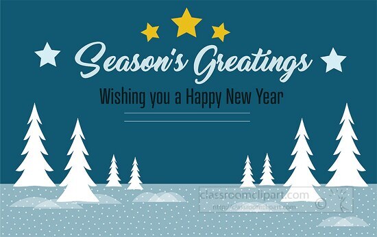 seasons greeting wishing you a happy new year