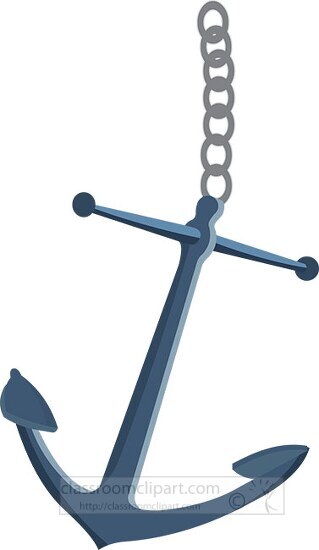 anchor with chain clipart
