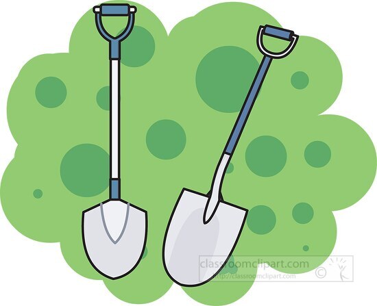 shovel gardening tools clipart