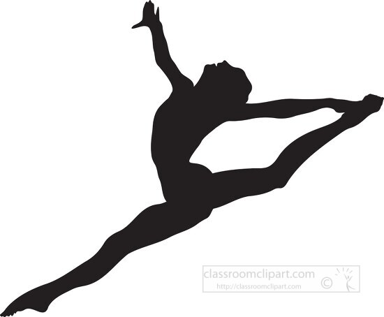 gymnast silhouette clip art