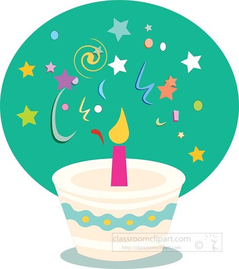 small festive birthday celebration cake