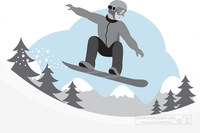snowboarding winter sports gray color 2022