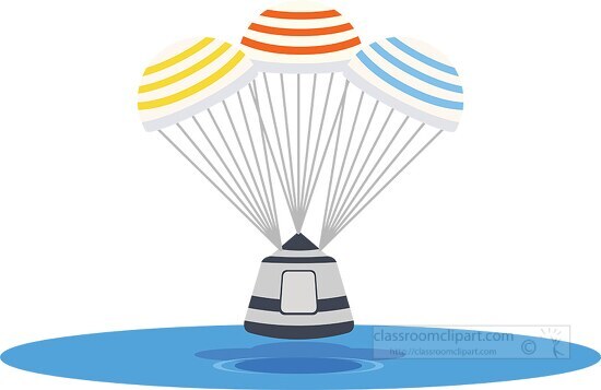 space shuttle capsule returning to earth clipart