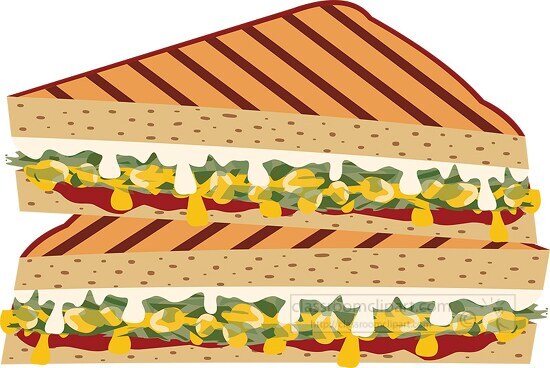 clip art grilled cheese sandwich