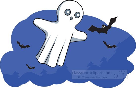 spooky halloween ghost 07 clipart