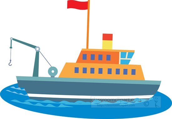 Boats and Ships Clipart-sport fishing boat clipart