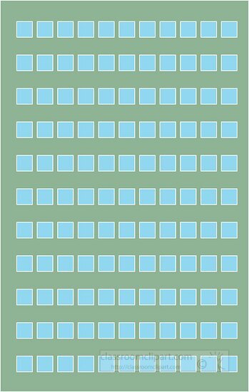 square pattern blue green