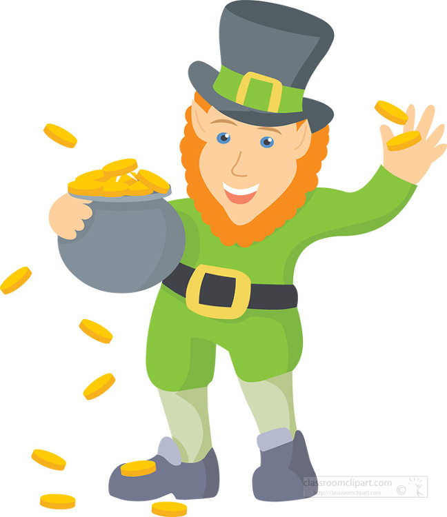 St. Patrick's Day ClipArt - St Patricks Day Pot of Gold - Irish