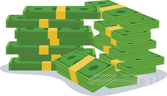stack of money clipart