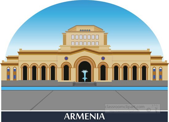 state history museum country of armenia clipart