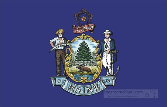 state of maine flag