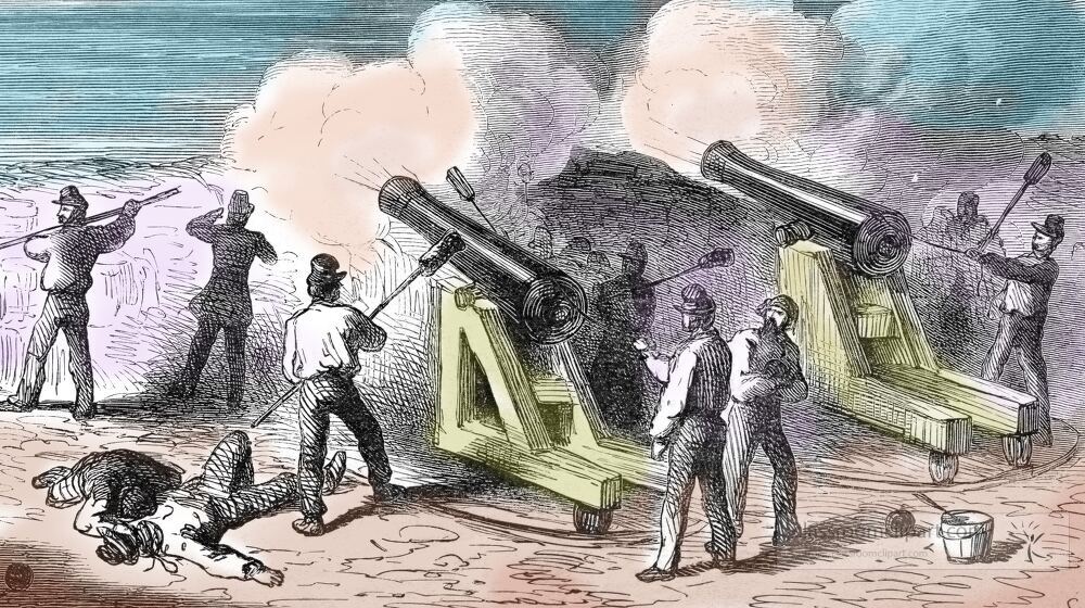 attack on fort sumter 1468c - Classroom Clip Art