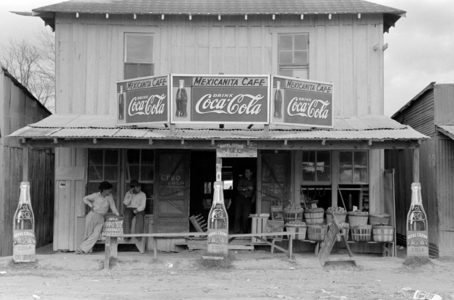 Cafe and grocery store Robstown Texas 1939 - Classroom Clip Art