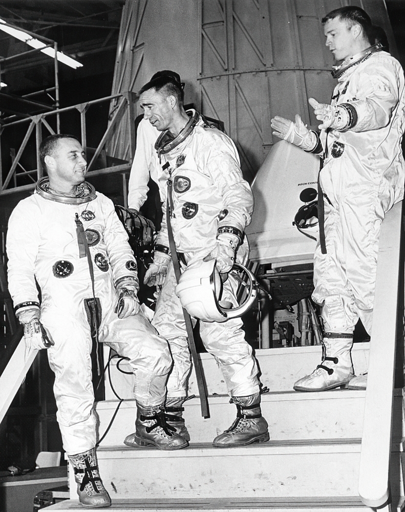 first astronauts Apollo mission are undergoing tests at the McDo ...