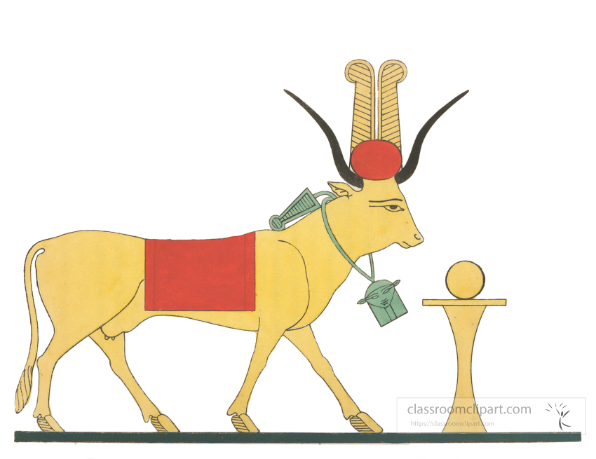 Ihet the divine cow of ancient egypt - Classroom Clip Art