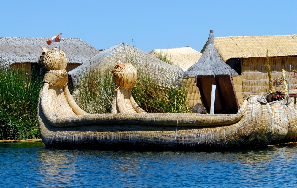 Reed Boat Lake Titicaca - Classroom Clip Art