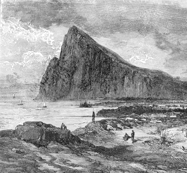 Europe Illustrations-rock Gibraltar Historical Engraving 010