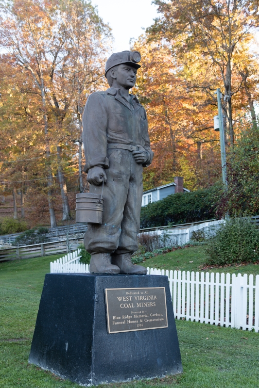 Statue dedicated to West Virginia coal miners - Classroom Clip Art