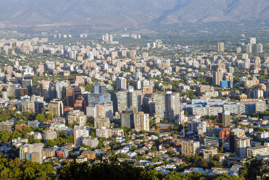 View of Santiago Chile - Classroom Clip Art