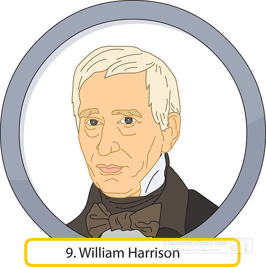 Free 9_william_harrison - Classroom Clipart