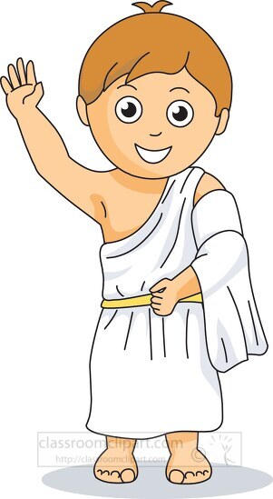 Ancient Greek Boy Clipart - Classroom Clip Art