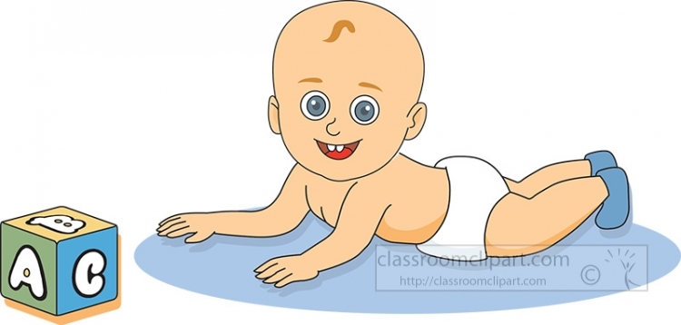 baby with blocks clipart 61720 - Classroom Clipart
