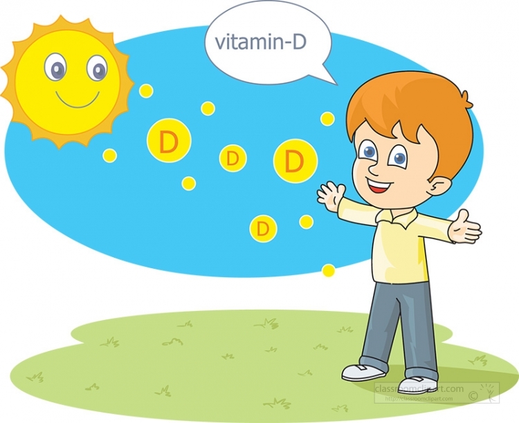 Health Clipart boy enjoying sunlight vitamin D