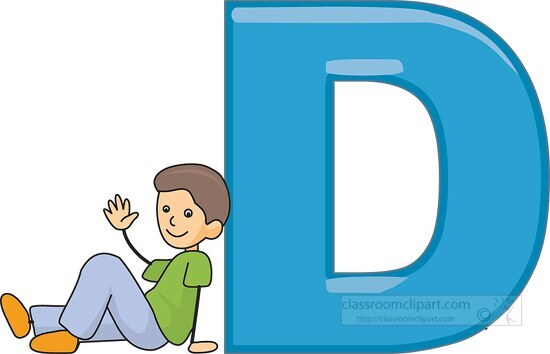 Free children alphabet letter D clipart - Classroom Clipart