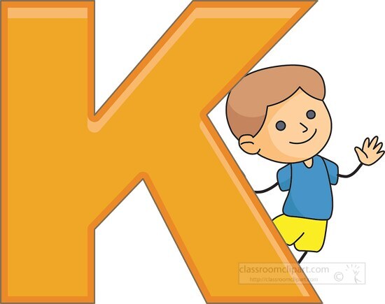 Free children alphabet letter k - Classroom Clipart