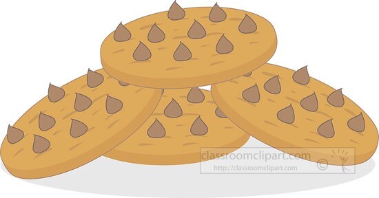 chocolate chip cookies clipart 5976 - Classroom Clip Art