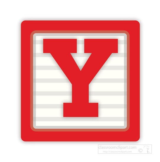 Alphabet Blockscolor alphabet block letter Y