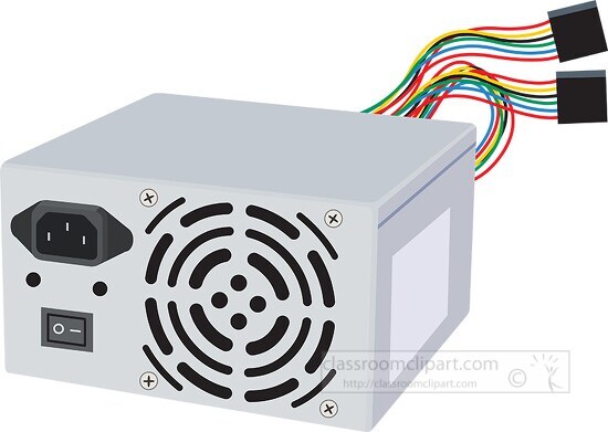 computer power supply box Classroom Clipart