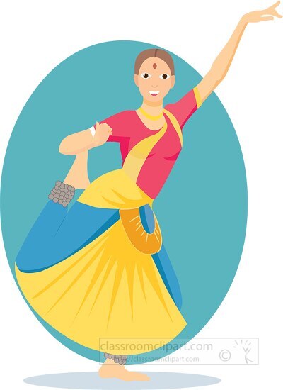 Dance Clipart-Dancer from India