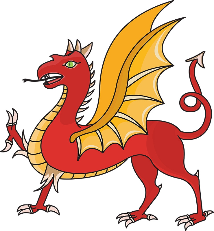 Dragon reda - Classroom Clip Art