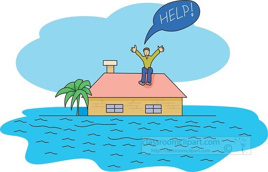 Flash Flood Rescue Classroom Clip Art