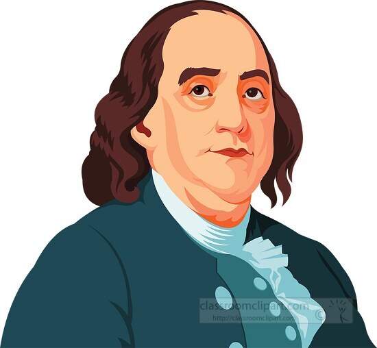 Founding Father Ibenjamin Franklin Clipart - Classroom Clip Art