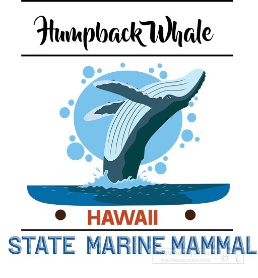 hawaii state marine mammal clipart image - Classroom Clip Art