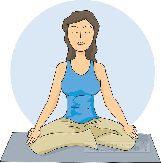 health_yoga_212_1.eps - Classroom Clip Art