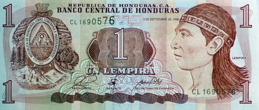 Stock Vector Honduras Banknote 243 40828 