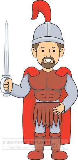 king medieval in uniform - Classroom Clip Art