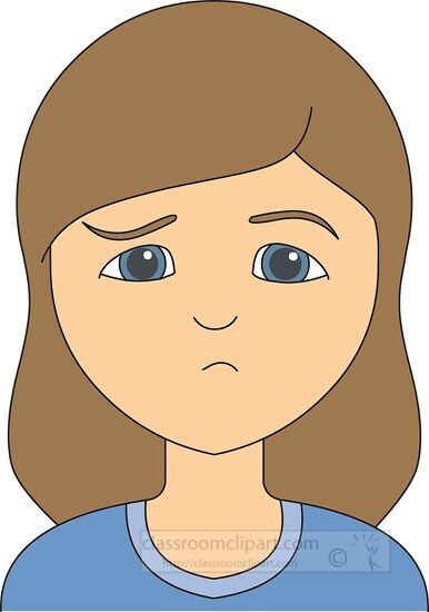 Lonely Emotional Expression 914 Classroom Clip Art
