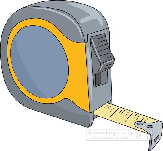 measuring tape green - Classroom Clip Art