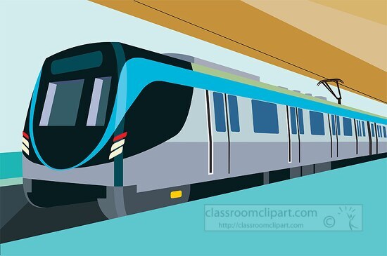 Metro Train Transportation Clipart Classroom Clip Art