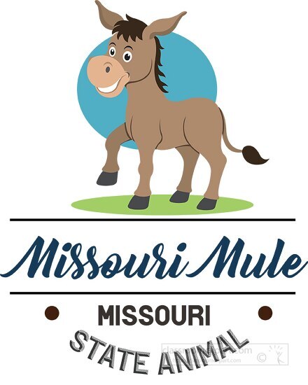 missouri-state-clipart-missouri-state-land-animal-mule-clipart