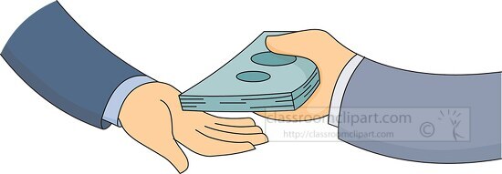 Money Clipart - money exchange transaction