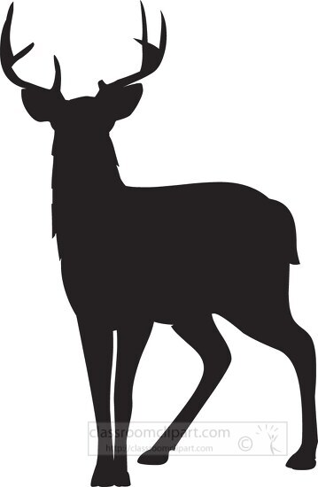Free Mule Deer Silhouette Clipart - Classroom Clipart