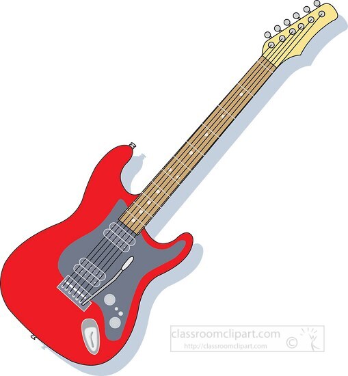 music instruments electric guitar - Classroom Clipart