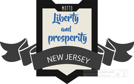 new jersey state motto clipart image - Classroom Clipart